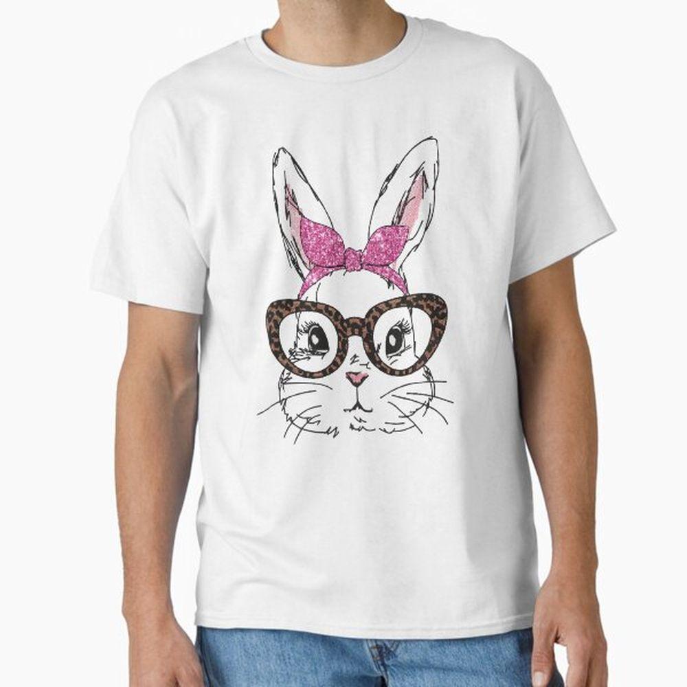 Cute Bunny Face Tie Dye Glasses Leopard Easter Day Tshirt Cute Bunny Face Tie Dye Glasses Leopard Easter Day Tshirt